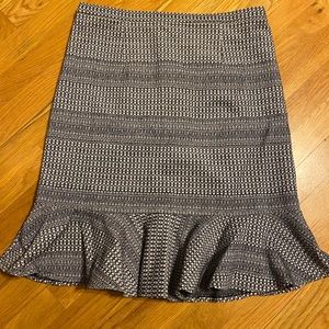 Banana republic high waisted flirty skirt